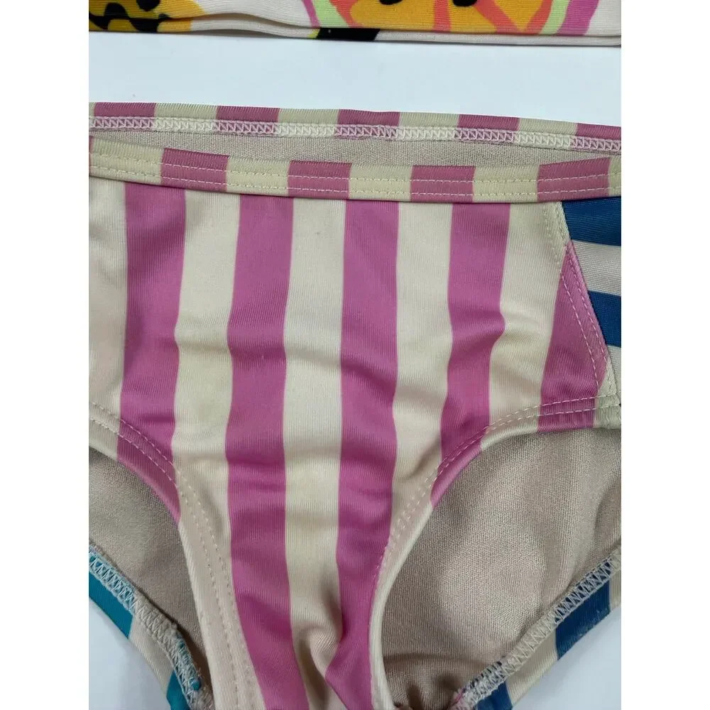 Tea Collection Fruit Print Rash Guard Swim Set Size 3